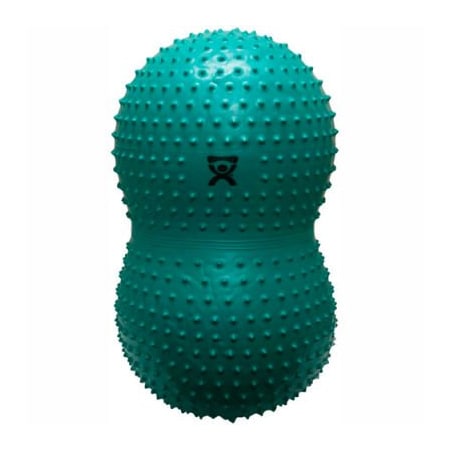 Fabrication Enterprises CanDo Inflatable Exercise Sensi-Saddle Roll, Green, 24" Dia. x 43"L 30-1737